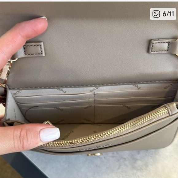 Bebe Tan Quilted Women's Bag Set - Picture 8 of 9